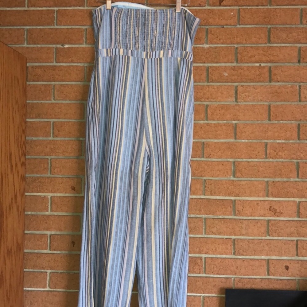 🎭HARPER HARITAGE🎭STRIPE STRAPLESS JUMPSUIT🎭 - Picture 5 of 7
